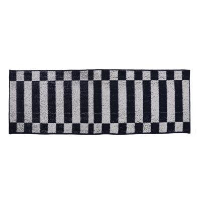 China Durable Washable Anti Slip Striped Pattern Long Runner Extra Thick Bath Covers for sale