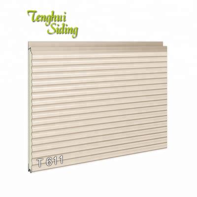 China Brick-concrete villas + top + low MOQ steel construction white precast skirting board wainscoting vinyl panels for sale