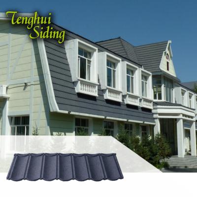 China Environmental Friendly Tenghui Roofing Shingles Stone Coated Roofing Tile Roof Panel Building Materials For House Construction for sale