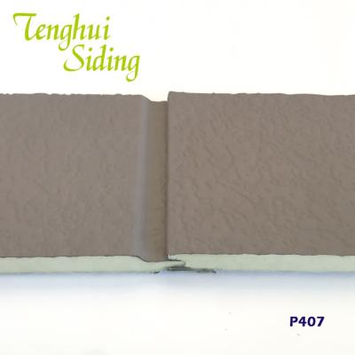 China 385 mm Tenghui Exterior Waterproof And Soundproof Polyurethane Metal Wall Panel for sale