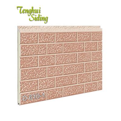 China Thermal Insulation Polyurethane Foam Wall Panel Eco-Friendly Light Weight Easy Installation External Facade Heating Panel. for sale