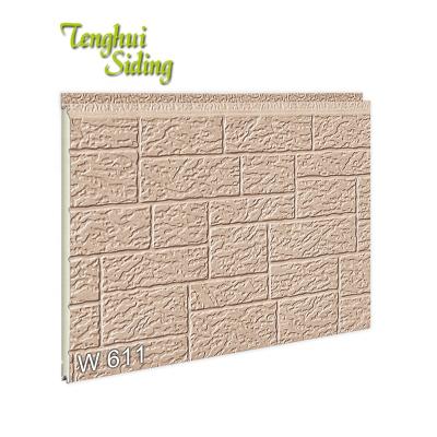 China Liaoning Dalian Tenghui new decorative siding innovation building material PU sandwich panel metal cut insulation decorative wall panel for sale