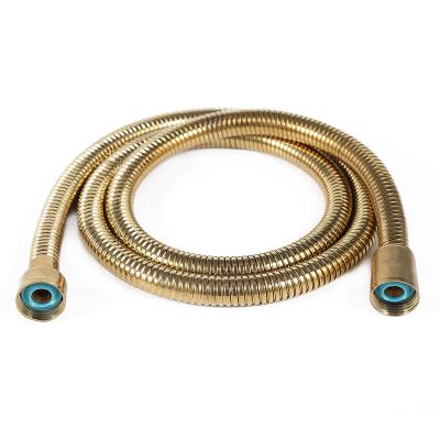 China Explosion Proof Durable Flexible Use EDPM Hose With Gold Plated For Shower Tube for sale