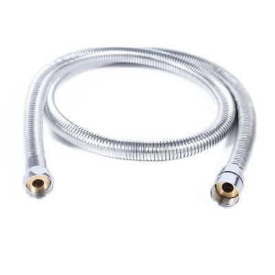 China Explosion Proof Top Quality Silver Stainless Steel 1.5m Shower Hose With Double Lock for sale