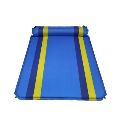 China JingTian Inflatable Self Inflatable Air Camping Sleep Pad With Pillow for sale