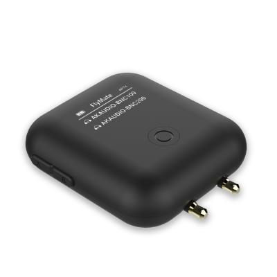 China Professional ABS CSR8675 Dual Current aptX HD Bluetooth Stereo Transmitter with OLED Display for Airplane Traveling Use for sale