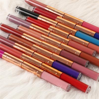 China Osmo Waterproof Hot Selling 40 Colors 8ml Matte Liquid Lipstick Waterproof Makeup Long Lasting Red Velvet Brown Nude Tint Lip Gloss for sale