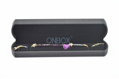 Chine Boîte à bijoux d'Unicom de noir de mode d'OEM pour le stockage et l'affichage de bracelet à vendre