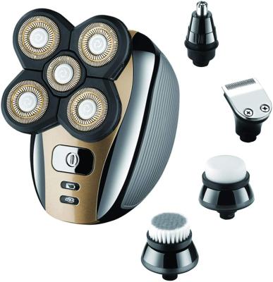 China Twin Blade 5 In 1 4D Floating Men Rechargeable Electric Shaver Five Heads Razors Ear Nose Trimmer Hair Trimmer for sale