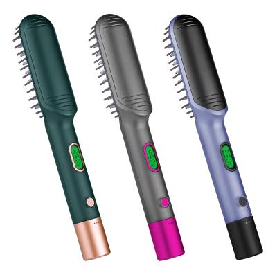 China Hotel luxury professional electric comb ptc hair straightener fast brush for styling new design hair straightener comb for sale