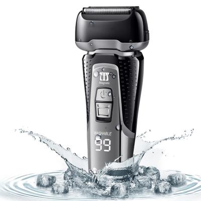 China 4d electronic charging rechargeable men's twin blade razor razor shaving machine electric razor for sale