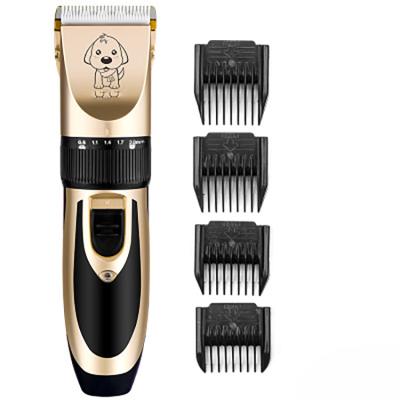 China Viable Powerful Electric Rechargeable Dog Hair Clipper USB Dog Pet Hair Trimmer Grooming Remover Tool Kit for sale