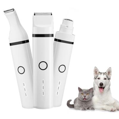 China 3IN1 Haircut Machine Pet Hair Clipper Viable Rechargeable Adjustable Waterproof Trimmer For Pets for sale