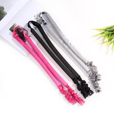 China Popular Factory Wholesale Soft Heatless Silk Hair Roller Wave No Heat Hair Curls With Scrunchies Silk Hair Roller for sale