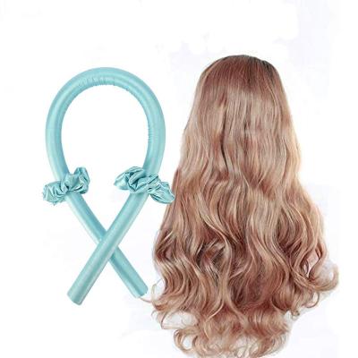 China Popular Pure Mulberry Silk No Heat Curl Hair Curler 33 Color Hair Roller Silk Ribbon Heatless Hair Roller for sale