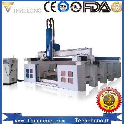 China WOOD/EPS molding 4-axis wood cnc router with Italian HSD air cooled spindle motor TM2040S THREECNC for sale