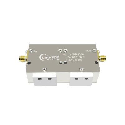 China Wireless Parts 2300 | 2500MHz Double Junction Infrastructure GSM CDMA LTE NR Telecom Coaxial Isolator With High Isolation And Low Loss for sale