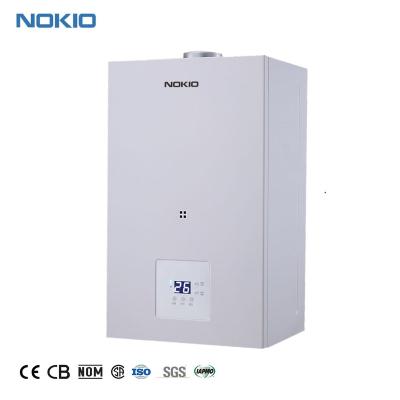 China Instant Gas Boiler Steel Modern Design Wall Mounted Geyser Forced Type Water Heater for sale