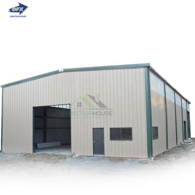 China Steel Structure Fabricating Workshop Sandwich Panel Steel Structure Workshop Buildings Low Cost Steel Warehouse for sale