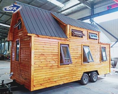 China modern prefab trailer house for living tiny house on wheels trailer house for living for sale