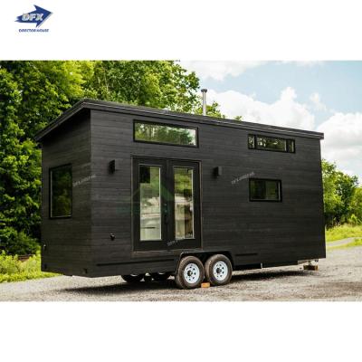 China Fast Installation Trailer Wooden Tiny Prefab Home Modular Homes Prefab Trailers For Tiny House On Wheels for sale