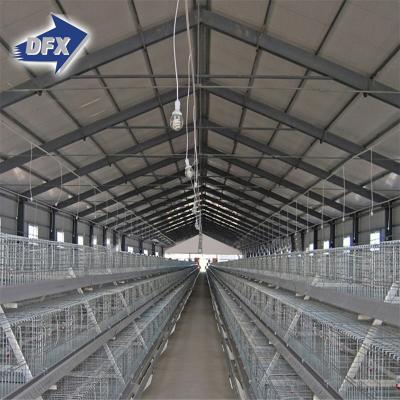 China Steel Fabricated Prefab House Poultry Farm Chicken House Steel Structure Building For Sale for sale