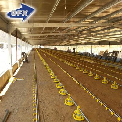 China House Low Cost Steel Structure Poultry Farm Design Steel Fabricated Broiler Chicken House For Sale for sale