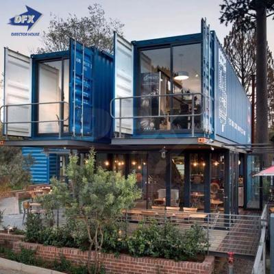 China Modern Cube Hydraulic Shipping Container Cafe Restaurant in 20ft High Shipping Container New for sale