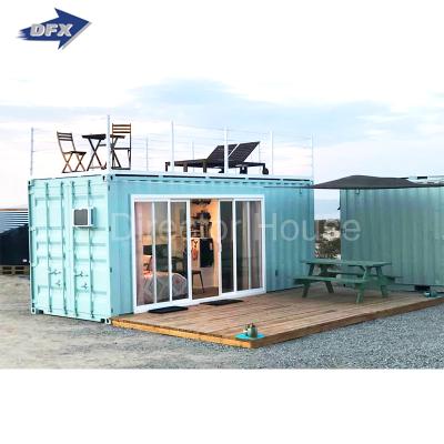 China DFX 20ft Luxury Home Prefab Bedroom 2 Bedroom Modern 40ft Used Shipping Container Prefab House For Sale for sale