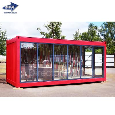 China POP Design Modern Prefab Shipping Container Steel Structure House For Mobile Shop for sale