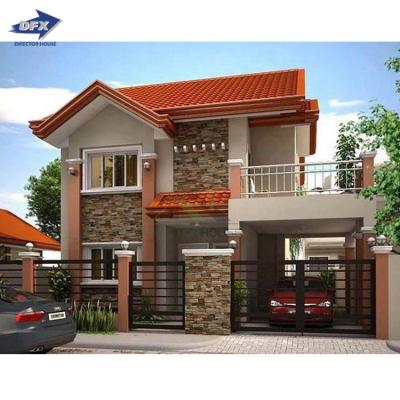 China Fast installation gauge steel frame housing construction high quality hot sale high quality lightweight villa prefab houses for sale for sale