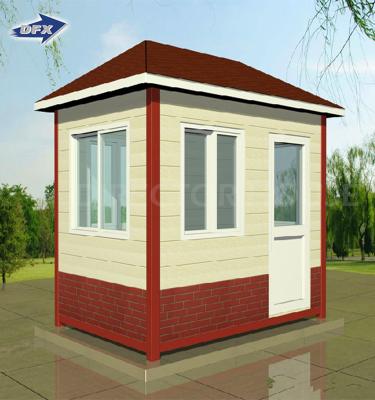 China Strong DFX Prefab Security Guard Booth Security Guard Home Portable Die Cut Metal Plate Design For Sale for sale