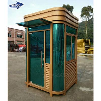 China Strong Anti-slip Prefab House Frame Sentinel Steel Plate Bullet Proof Low Cost Mobile Food Kiosk for sale