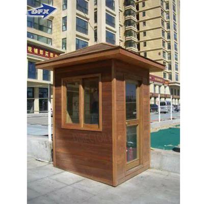 China Strong Prefab Sentry Box Plans Security Guard House High Strength Metal Cut Portable Guard House for sale