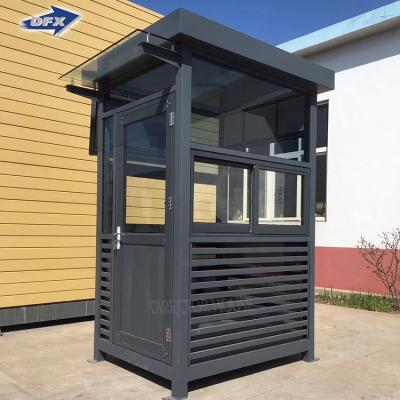 China Strong Factory Supply Prefab Portable Security Guard Booth Security Guard Home Plans Steel Structure Security Kiosk For Sale for sale