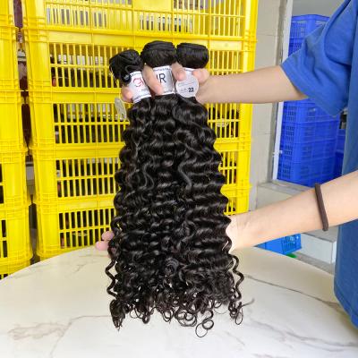 China Can be dyed with & #613; ironed & & Cheap Bleached Raw Deep Curly Deep Curly Hair 100% Free Sample Natural Good Quality Unprocessed Virgin Bulk Hair Extensions With Closure for sale