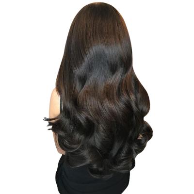 China Can be dyed with & #613; ironed & & Wholesale Bleached Pre Plucked Raw Indian Hair Extension 180% Density Body Wave Wig, Unprocessed Lace Front Wig for sale