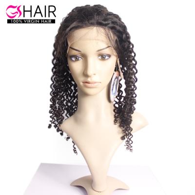 China Can be dyed with & #613; ironed & & Bleached Most Popular Natural Color Virgin Hair Cuticles Lace Front Wig for sale