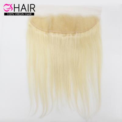 China GS 613 virgin hair bundles smooth and soft with closure/13*4 silk closure, lace frontal closure raw top frontal and blonde lace hair human hair frontal for sale