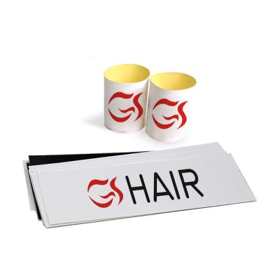 China Recyclable customized with your own logo natural hair products private label, free design hair package label for sale