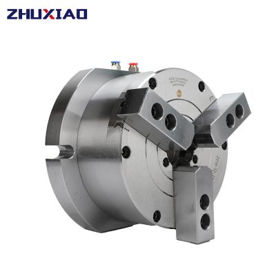 China Steel 10 Inch 256mm Power Vertical Cavity Pneumatic Chuck for sale