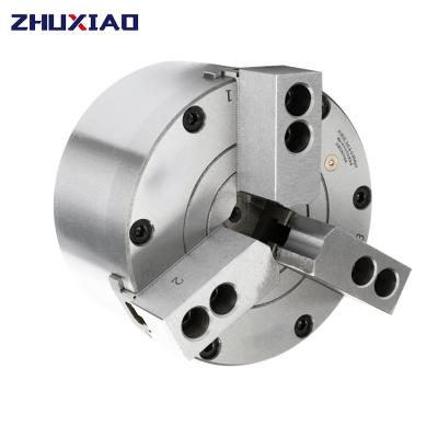 China Building Material Shop Zhuxiao 6 Inch 3 Jaw Solid Pneumatic Chuck XS160-3 For Air CNC Lathe Machine Tool Rotating Power Chuck Fixture Complete Set for sale