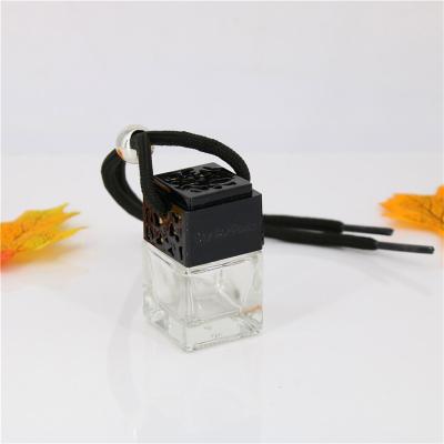 China Environmental Friendly Custom Unique Luxury Small Empty Glass Bottles For Hanging Car Perfume for sale