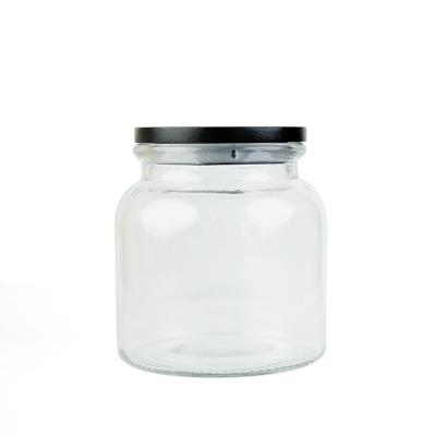 China Transparent Freshness Preservation Food Sealed Glass Jar Storage Jar Condiment Bottle for sale