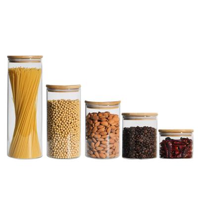 China Freshness Preservation Design Kitchen Canister Sealed Glass Jar Storage Glass Jar for sale