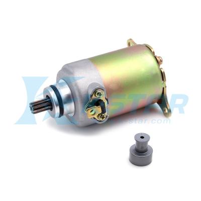 China Metal Starter Motor For GY6 125 200cc Motorcycle Engines for sale