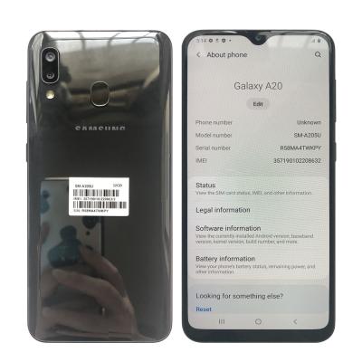 中国 Original Unlocked 	Samsung Second Hand Phone  Aa Stock Used Or Samsung A20 A20s A20e Mobile Phone 販売のため