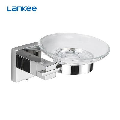 China Mouted Bathroom Accessories Cheap Wall Mounted Stainless Ceramic Glass Soap Dish for sale