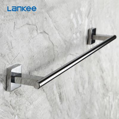 China Fashion Stainless Steel Towel Rail Hotel Bathroom Wall Mounted Single Towel Rack for sale