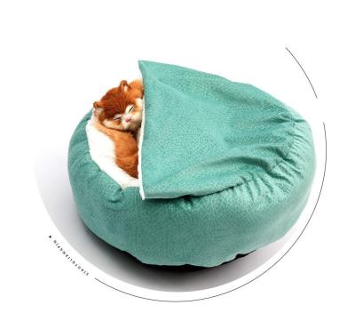 China Breathable Blanket One Shell Shape Soft Comfortable Plush Cat Litter Pet Mat Cat Bed Four Seasons Creative Pet Litter Cover for sale